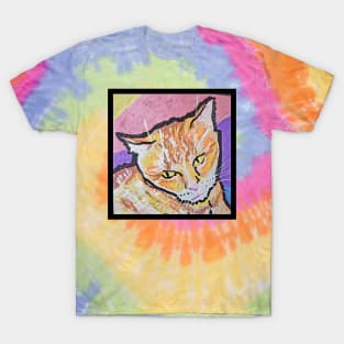 Ginger Cat - Traditional Art - Paint Pens. T-Shirt